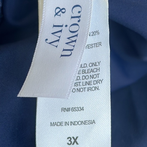 Crown & Ivy multicolored  sea rope swimwear. Cross back. Sailor‎ / style size 3x - Picture 12 of 12